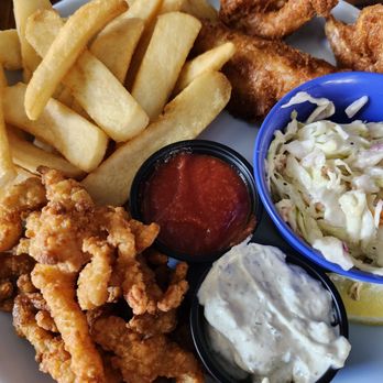 Solana Beach Fish House - Combo Plate - Seafood Near Me - Solana Beach, California Solana Beach Fish House - Combo Plate - Seafood Near Me - Solana Beach, California