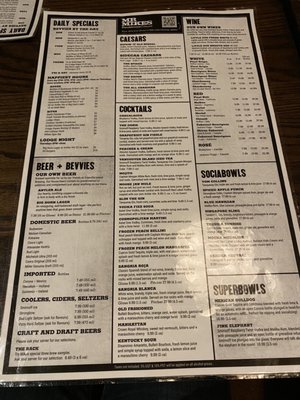 Menu photo 7 MR MIKES Coquitlam, BC Menu photo 7 MR MIKES Coquitlam, BC