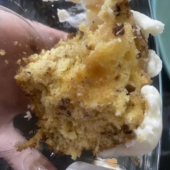 Nothing Bundt Cakes - Cut open inside of the bundlet labeled peanut butter chocolate chip as I searched for the nonexistent chocolate and peanut butter. - Bakeries Near Me - Houston, Texas Nothing Bundt Cakes - Cut open inside of the bundlet labeled peanut butter chocolate chip as I searched for the nonexistent chocolate and peanut butter. - Bakeries Near Me - Houston, Texas