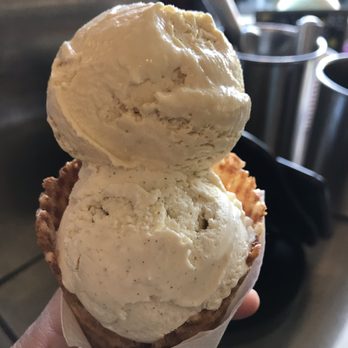 Koolfi Creamery - Jackfruit and cardamom ice cream on a dosa cone - Ice Cream & Frozen Yogurt Near Me - San Leandro, California Koolfi Creamery - Jackfruit and cardamom ice cream on a dosa cone - Ice Cream & Frozen Yogurt Near Me - San Leandro, California