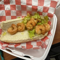 This is supposed to be a shrimp Poboy. This is supposed to be a shrimp Poboy.