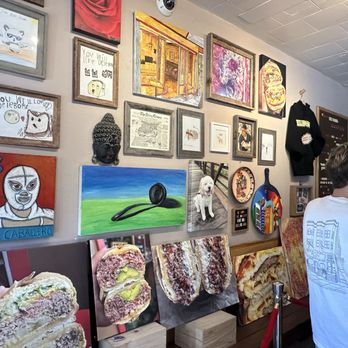 Deli Board - Inside. Cute art! - Delis Near Me - San Francisco, California