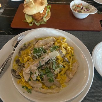 Drift - Crispy chicken cabana and hand tossed chicken tagliatelle - New American Near Me - Delray Beach, Florida