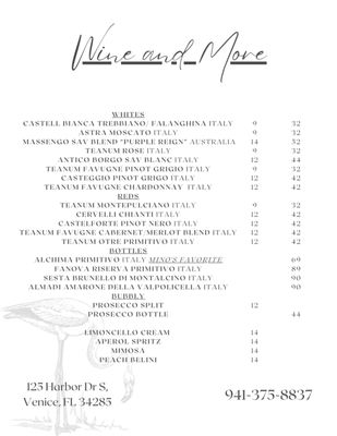 Menu photo 8 Harbor Bistro & Lounge Venice, FL Menu photo 8 Harbor Bistro & Lounge Venice, FL