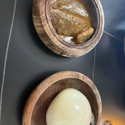 Ivoire Market & Cuisine - Okra Stew / Sauce Gombo with pounded yam