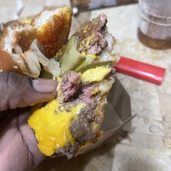 McDonald's - Raw burger served from the McDonald's in OCALA FLORIDA ON THE BLVD