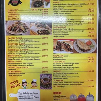 Taqueria El Guero - Menu - New Mexican Cuisine Near Me - Memphis, Tennessee