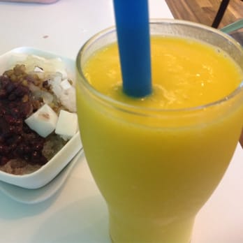 Icy Bar - Mango Slush - taste like fresh mango purée milkshake - Desserts Near Me - Vancouver, British Columbia