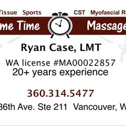 Prime Time Massage - Don't message me on yelp. I can't answer them. Please call 360.314.5477