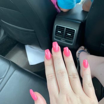 Glitter & Gloss Salon - full set with gel and coffin shape - Nail Salons Near Me - Venice, Florida Glitter & Gloss Salon - full set with gel and coffin shape - Nail Salons Near Me - Venice, Florida