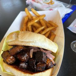 The Landing - Burnt End Sandwich & Fries