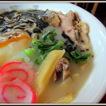 Star Noodle - Hapa Ramen - Pork Broth, Roast Pork, Poached Egg, Bamboo Shoots, Kamaboko, Baby Bok Choy, Mayu, Spicy Aka Miso  12 - Asian Fusion Near Me - Lahaina, Hawaii