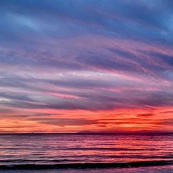 Crystal Cove Beach Cottages - I love taking pix of sunsets when I stay at the Crystal Cove cottages. When it's clear, Catalina Island feels like you can almost touch it.