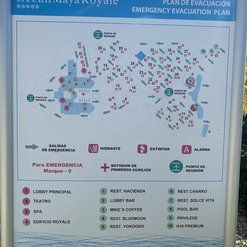 Ocean Maya Royale - Map of the hotel 10/2020 - Hotels Near Me - Quintana Roo, ROO Ocean Maya Royale - Map of the hotel 10/2020 - Hotels Near Me - Quintana Roo, ROO