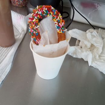 Happy Churro - a cup of ice cream and sprinkles - Ice Cream & Frozen Yogurt Near Me - Burlington, North Carolina Happy Churro - a cup of ice cream and sprinkles - Ice Cream & Frozen Yogurt Near Me - Burlington, North Carolina