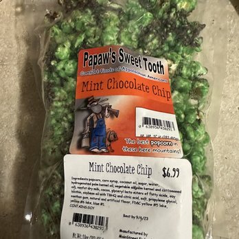 Papaw's Sweet Tooth - Choc mint, yummy - Popcorn Shops Near Me - Gatlinburg, Tennessee Papaw's Sweet Tooth - Choc mint, yummy - Popcorn Shops Near Me - Gatlinburg, Tennessee