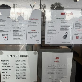 Ayer Coffee - menu & hours - Coffee & Tea Near Me - Tustin, California Ayer Coffee - menu & hours - Coffee & Tea Near Me - Tustin, California