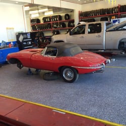 Tehama Tire Service - Red Bluff - Classic Jag XKE 4.2 with knock offs.