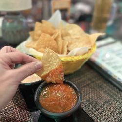 Chips and red salsa