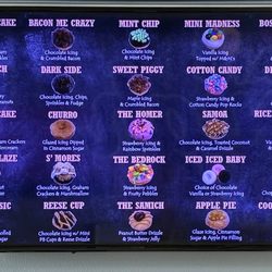 The menu they have right now.