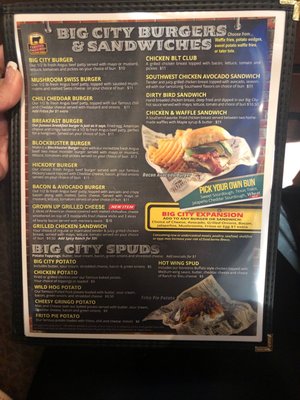 Menu photo 7 Big City Wings Spring, TX