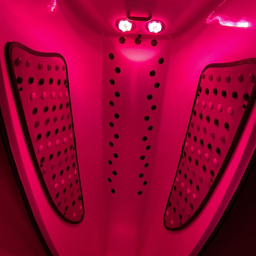 Seattle Sun Tan - Red light therapy pod. I'm 6' and plus size and fit in comfortably - Tanning Near Me - Bellevue, Washington Seattle Sun Tan - Red light therapy pod. I'm 6' and plus size and fit in comfortably - Tanning Near Me - Bellevue, Washington