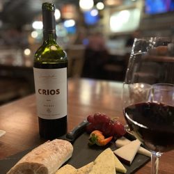 NAPA Kitchen + Bar Westerville - Malbec wine and 3 cheese board