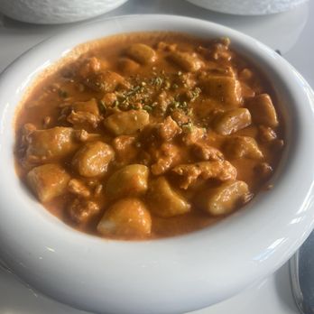 Palma Ristorante - Gnocchi in Pink Salmon Sauce and Pistachio Crumble - Steakhouses Near Me - Burbank, California