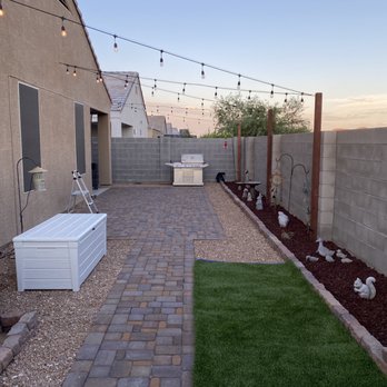EH Landscaping - The pole installations with lights. - Landscape Architects or Designers Near Me