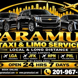 Paramus Taxi-Airport Service - Need Airport or City Transportation? Call Us Today! We Are Open 24 Hours 7 Days a Week!
