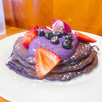 Guieb Cafe - Ube Mascarpone Pancakes - New American Near Me - Honolulu, Hawaii Guieb Cafe - Ube Mascarpone Pancakes - New American Near Me - Honolulu, Hawaii