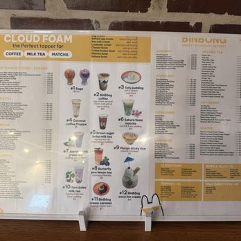 Bin Bong - Menu - Coffee & Tea Near Me - Orlando, Florida