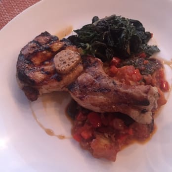 Brix - Pork chop sub ratatouille instead of Mac & Cheese - New American Near Me - Napa, California