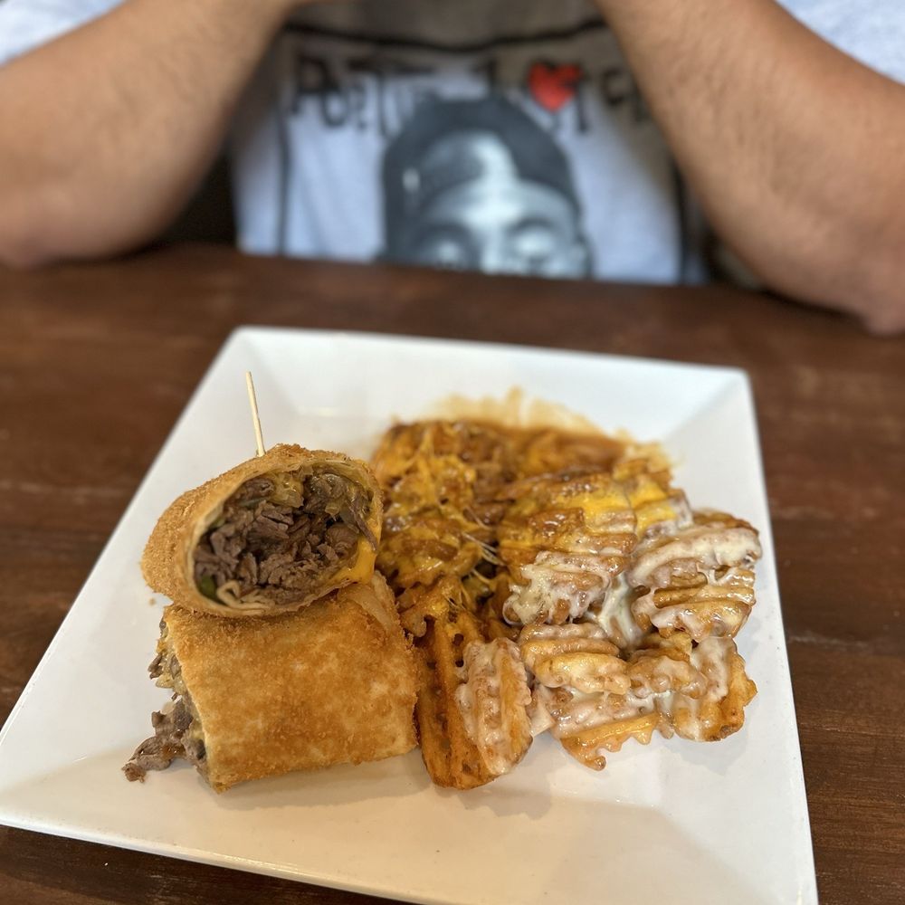 Mt. Kisco Diner - Deep fried Fresh Prince Philly with Waffle Disco Fries - Diners Near Me - Mount Kisco, New York