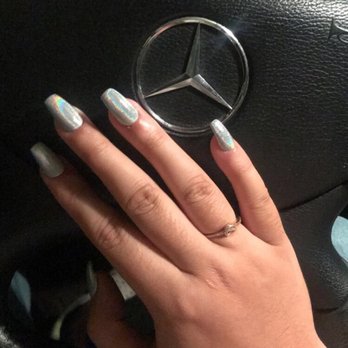 Edgy Nails & Spa - Gel Dip Powder Nails w/Tips - Nail Salons Near Me - Riverside, California