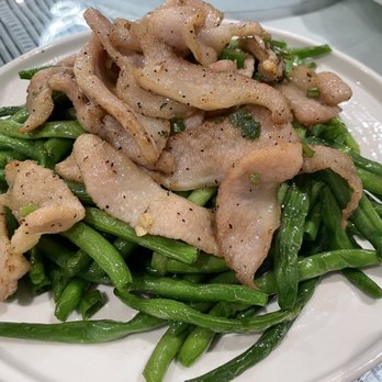 Yan Peninsula - String bean with pork jowl. - Seafood Near Me - Millbrae, California Yan Peninsula - String bean with pork jowl. - Seafood Near Me - Millbrae, California