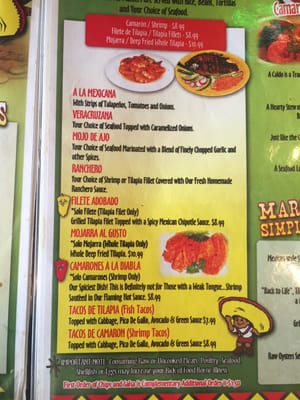 Menu photo 7 Pepes Mexican Restaurant and Store Ocala, FL