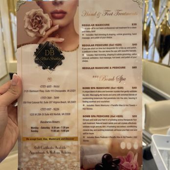 DB Nail Studio - Menu - Nail Salons Near Me - Norfolk, Virginia DB Nail Studio - Menu - Nail Salons Near Me - Norfolk, Virginia