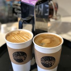 The Goodberry - My morning routine with Americano and Caramel Macchiato!