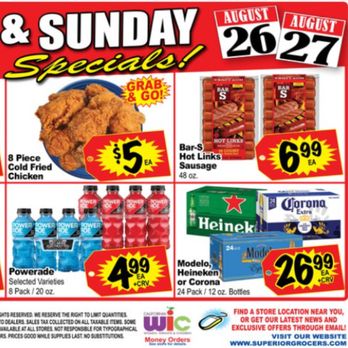 Superior Grocers - Superior's ad for August 26 & 27, 2023 - Grocery Near Me - Rialto, California Superior Grocers - Superior's ad for August 26 & 27, 2023 - Grocery Near Me - Rialto, California