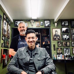 Alain The Los Gatos Barber - Alain the barber and the decor of the shop