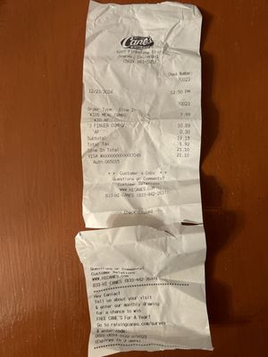 Raising Cane's Chicken Fingers by null