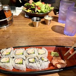 California Rolls & The What's Up Men Salad California Rolls & The What's Up Men Salad