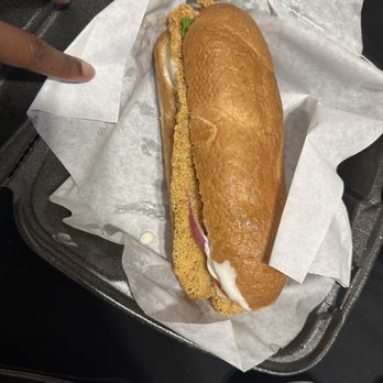 Krispy Catfish - Catfish Fish Po'Boy (bigger than I imagined) - Seafood Near Me - Fort Worth, Texas Krispy Catfish - Catfish Fish Po'Boy (bigger than I imagined) - Seafood Near Me - Fort Worth, Texas