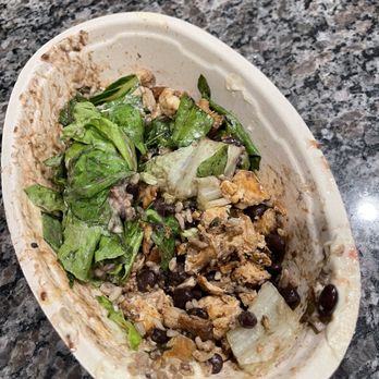 Chipotle Mexican Grill - Chicken salad bowl - Fast Food Near Me - Lathrop, California