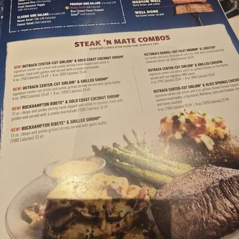 Outback Steakhouse - Menu - Steakhouses Near Me - Deerfield Beach, Florida
