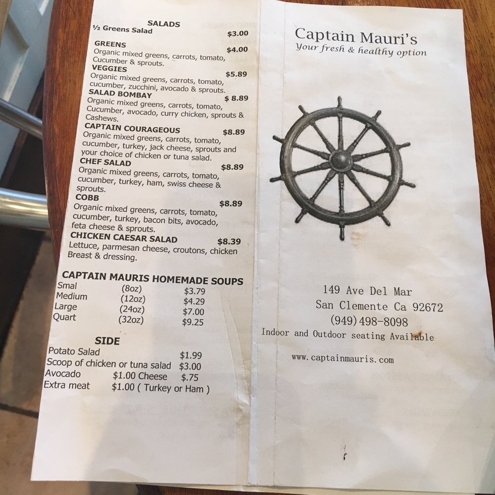 Captain Mauri's - Juice Bars & Smoothies Near Me - San Clemente, California Captain Mauri's - Juice Bars & Smoothies Near Me - San Clemente, California