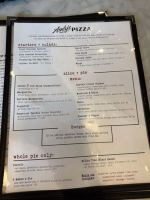 Menu photo 1 Andy's Pizza - NOMA Washington, DC, DC Menu photo 1 Andy's Pizza - NOMA Washington, DC, DC