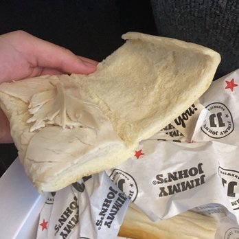 Jimmy John's - This is supposedly a Jimmy John's turkey and cheese. So pathetic that my daughters team took pictures of it and laughed. - Sandwiches Near Me - Richmond, Virginia
