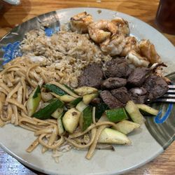 Kyoto Japanese Steakhouse and Sushi Bar - Ordered filet and shrimp and zucchini only.